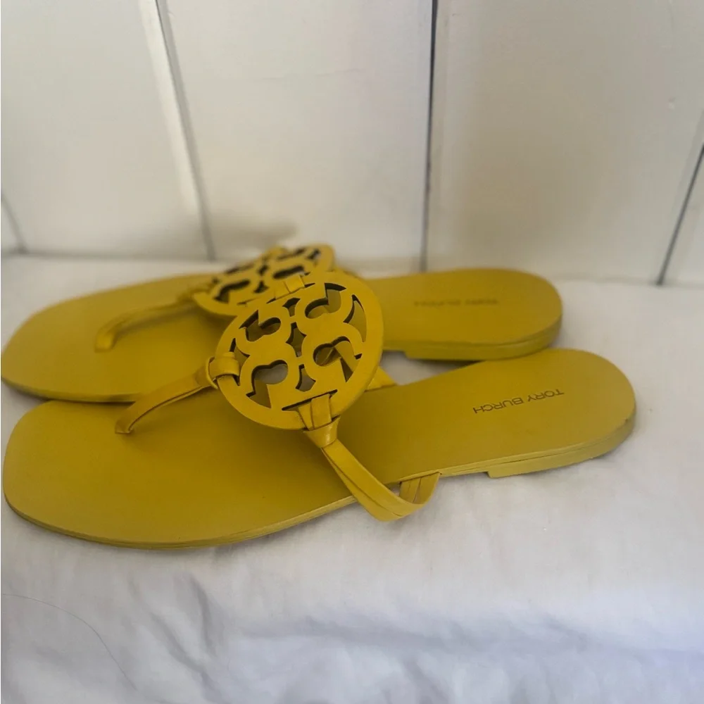 Tory Burch miller sandals, brand new- square toe, size 10. RARE, retail $230